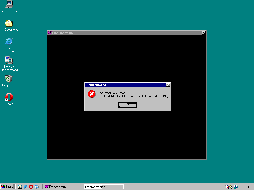 abnormal program termination windows 10